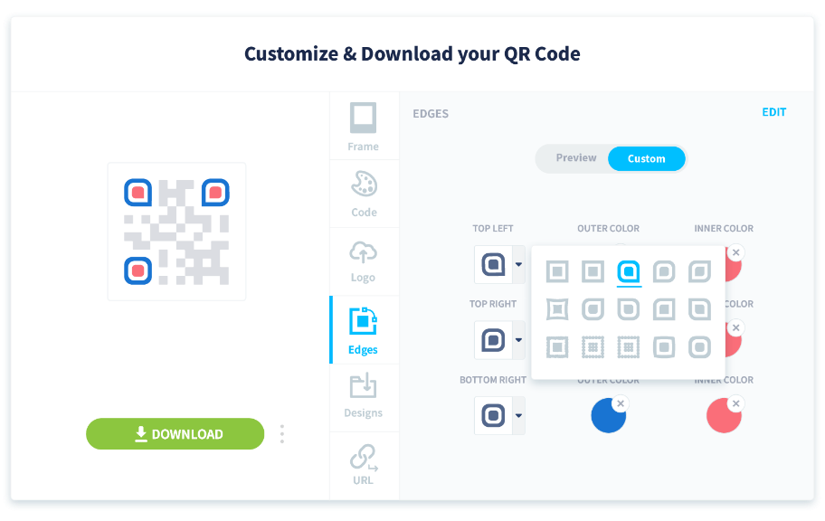 Faites ressortir les contours et attirez l’attention sur votre code QR