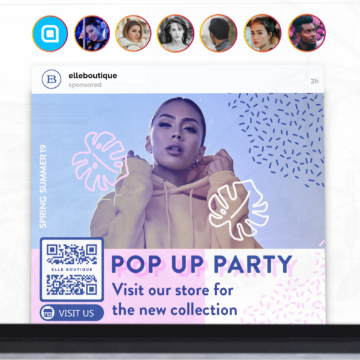 Idée de code QR pour commerces sur les réseaux sociaux