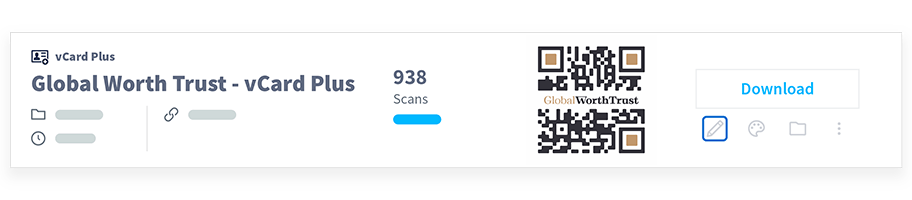 Toutes les informations de base sur votre campagne par code QR apparaissent.