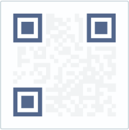 Ces trois pilotes indiquent le positionnement du code QR