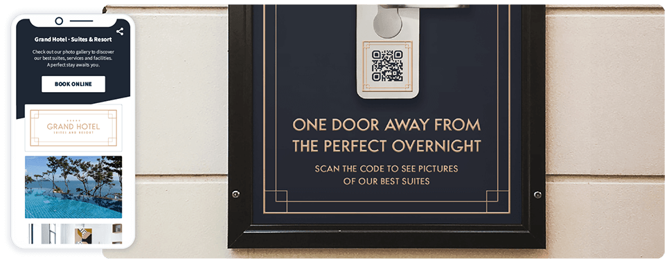 Idée de marketing par code QR sur une affiche avec un code QR Galerie d’images