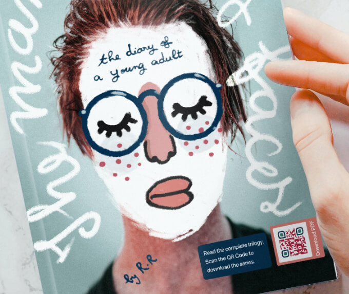 Couverture d’une biographie avec code QR vers l’intégralité du livre à télécharger au format PDF.