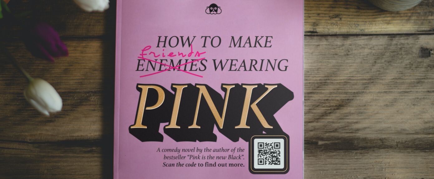 Couverture d’un livre de croissance personnelle avec code QR vers la page Facebook correspondante, pour davantage de « J’aime » et d’abonnés.