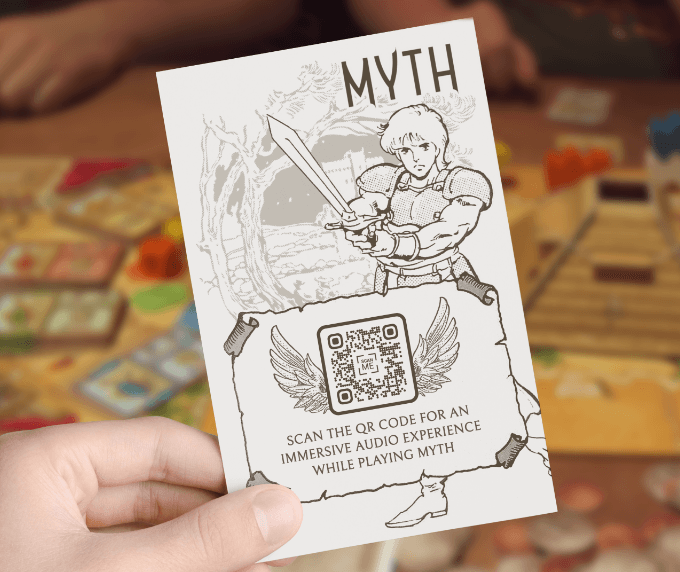 Idée de code QR sur un jeu de société offrant une expérience numérique immersive