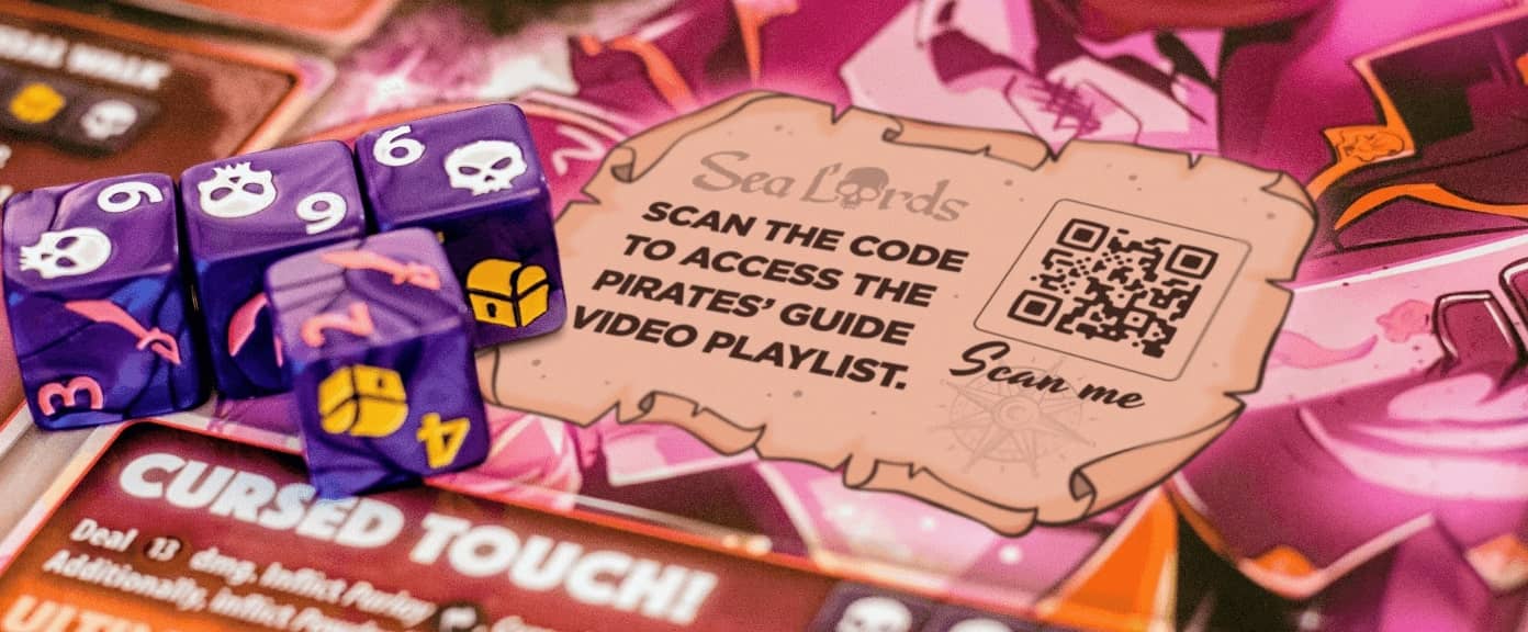 Idée de code QR sur un jeu de société vers une sélection de tutoriels vidéo