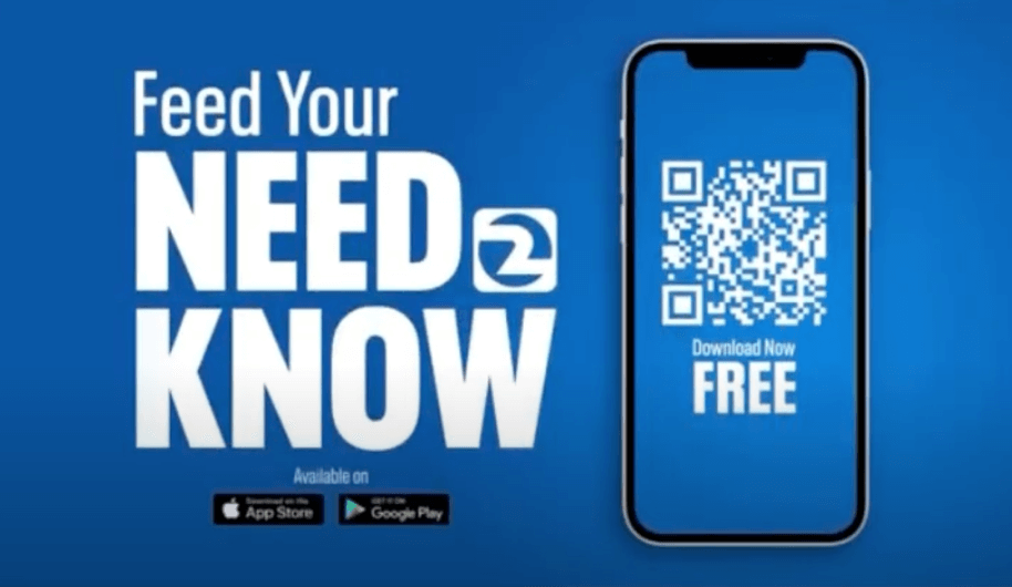 Codes QR de la pub télévisée qui promeut l'appli mobile Need 2 Know