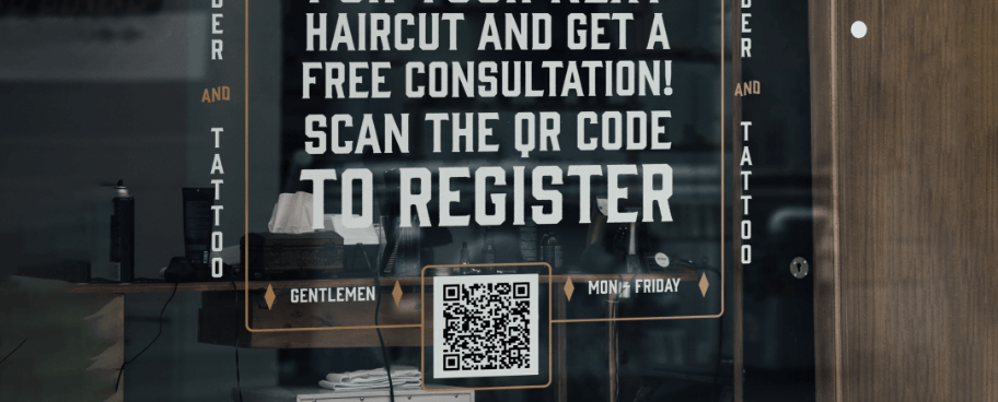 Idée de code QR pour une inscription chez le coiffeur