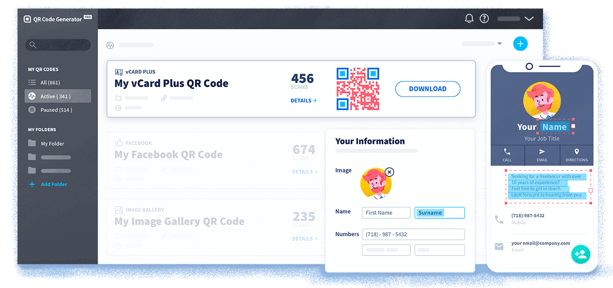 QR Code Generator PRO est une plateforme tout-en-un dédiée au marketing par code QR